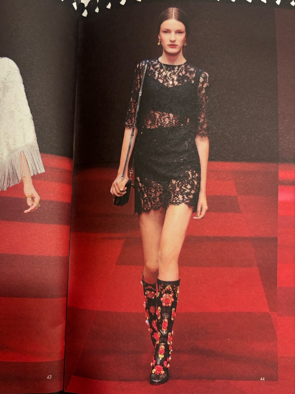 Dolce & Gabbana Black Lace Mini Dress -40 - NWT
